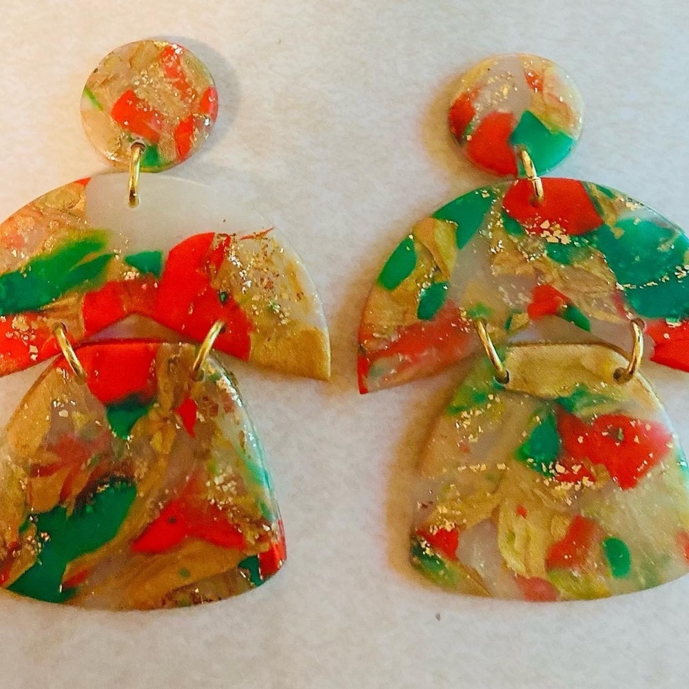 Handcrafted Polymer Clay Earrings